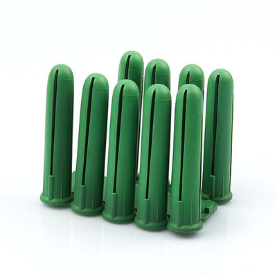 Grüne Kunststoff-Schalter Wandanker Stecker HDPE 10MM X 50MM Größe